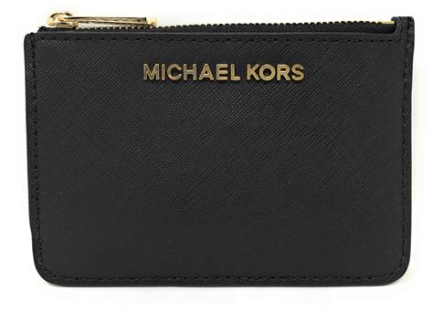 michael kors women's jet set travel flat wallet|michael kors small zip wallet.